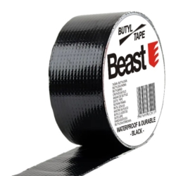 SCHWARZES BUTYLBAND ABDICHTEND WASSERDICHT 