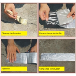 TAŚMA BUTYLOWA CZARNA USZCZELNIAJĄCA WODOODPORNA 0,8MM x 50MM x 10M BUTYL WATERPROOF BLACK UV